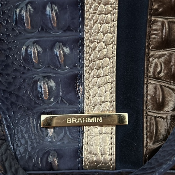 Brahmin Purse Blue Multi Asher Color Combo Tassel Fringe Shoulder Bag - Picture 5 of 13